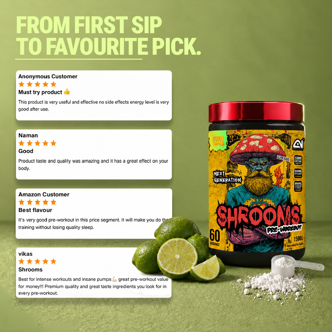 Shrooms Pre Workout - Citrus Lime