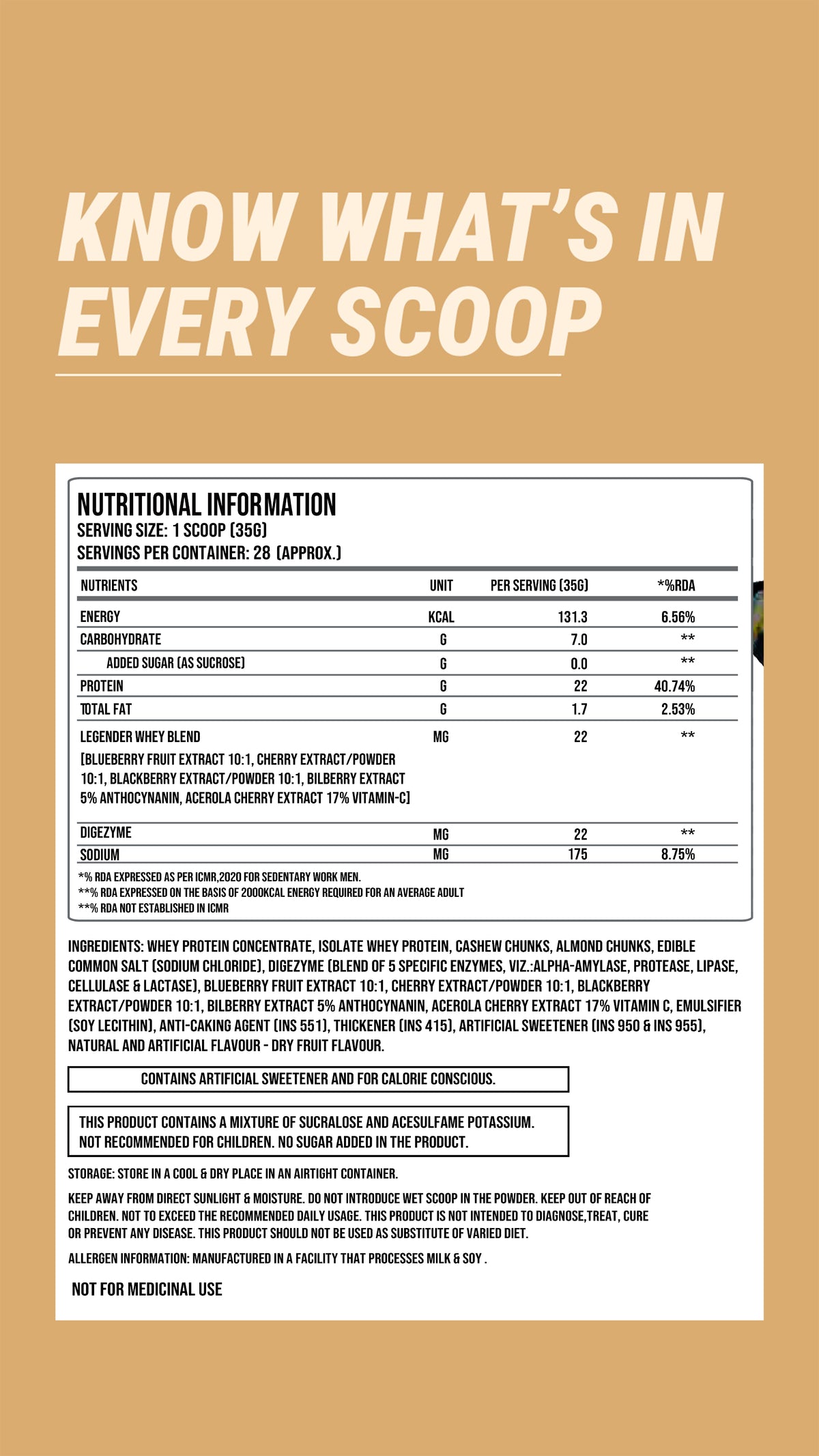 Legender Whey 1kg - Dry Fruit