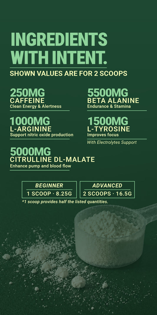 Shrooms Pre Workout - Green Mango