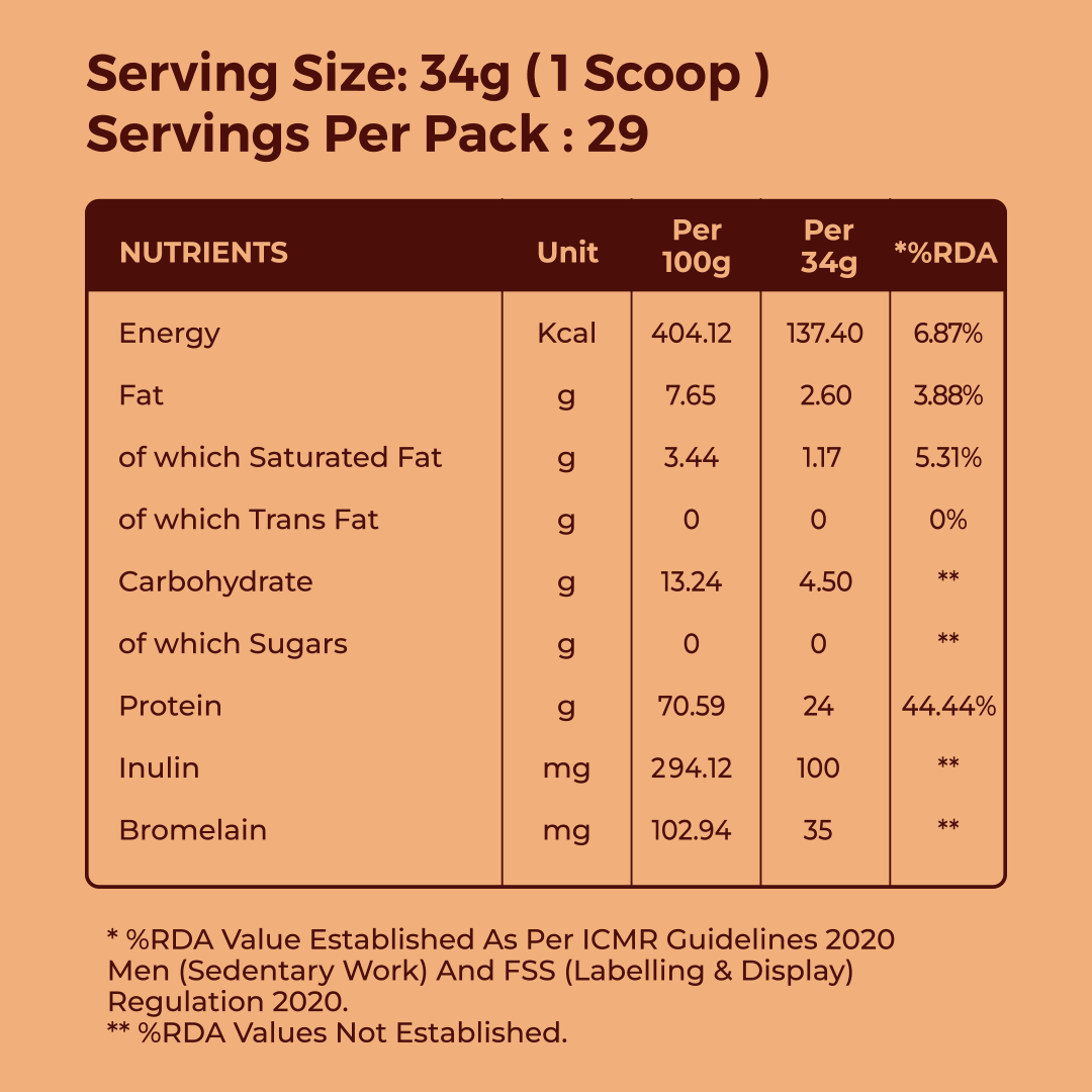 Yeast Protein Isolate 1Kg - Choco Delight