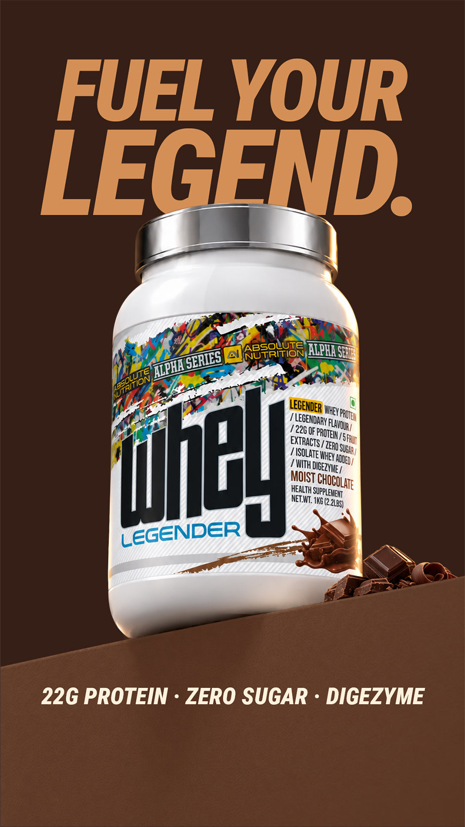 Legender Whey 1kg - Moist Chocolate