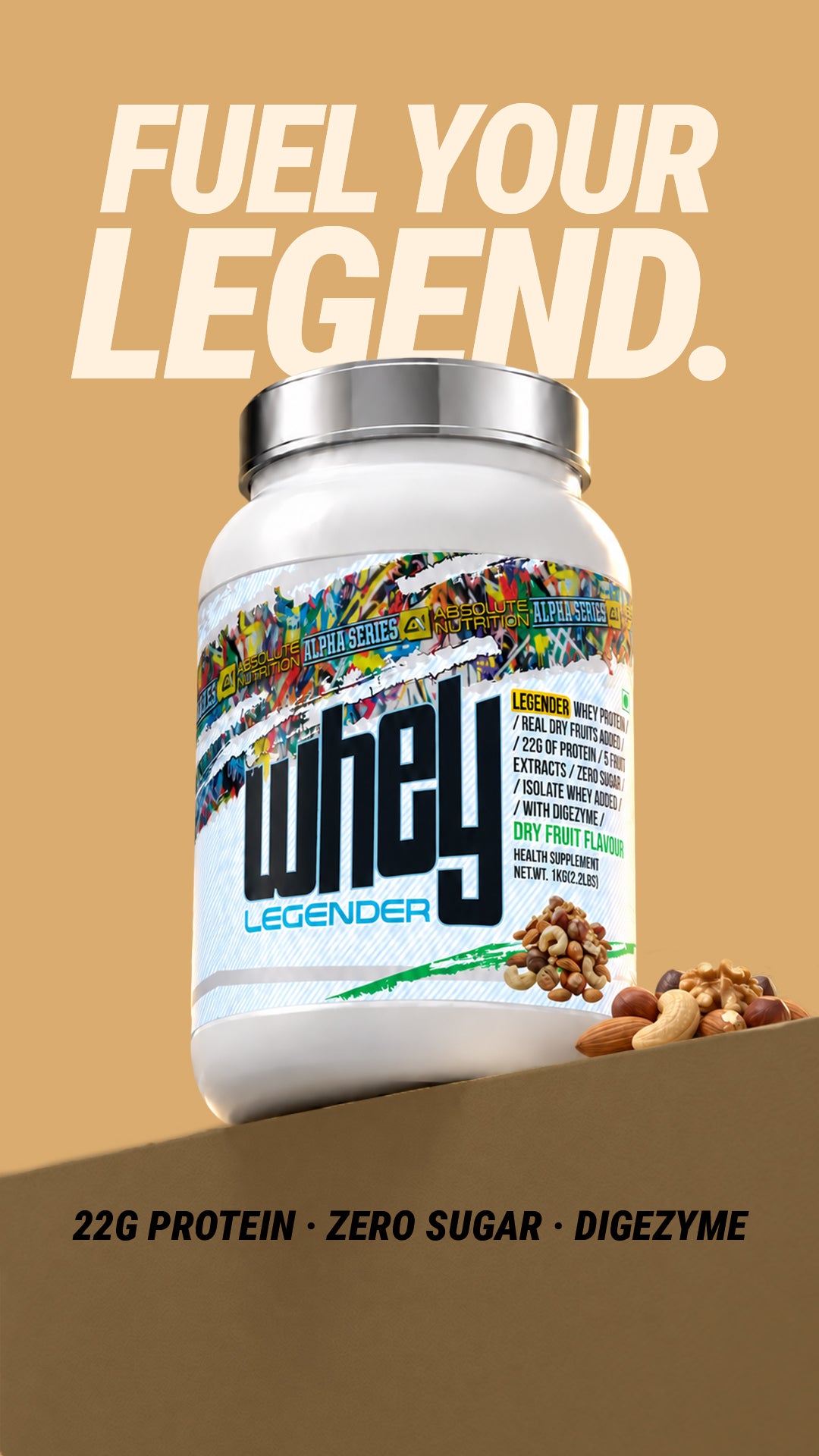 Legender Whey 1kg - Dry Fruit