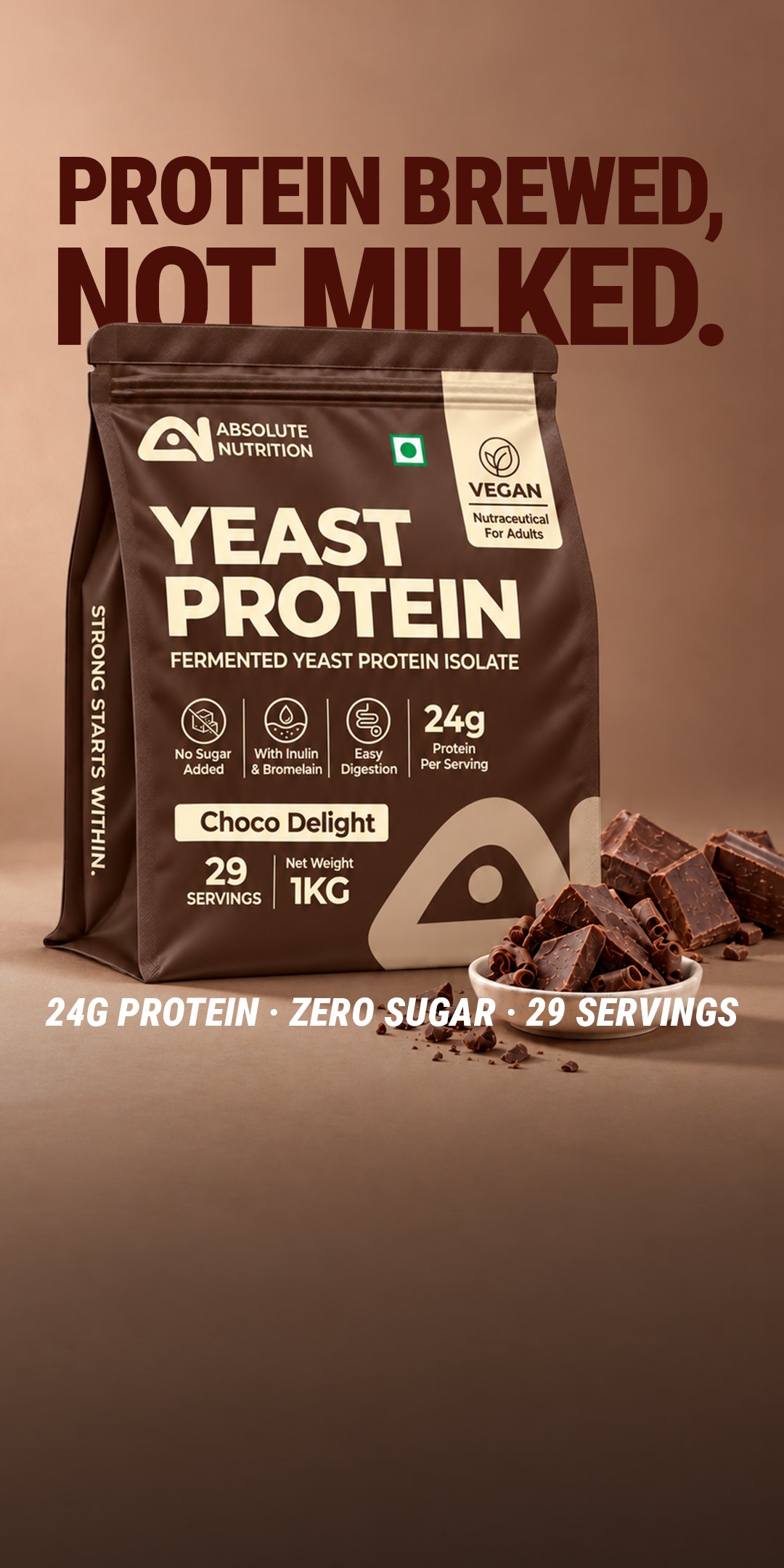 Fermented Yeast Protein Isolate 1Kg - Choco Delight