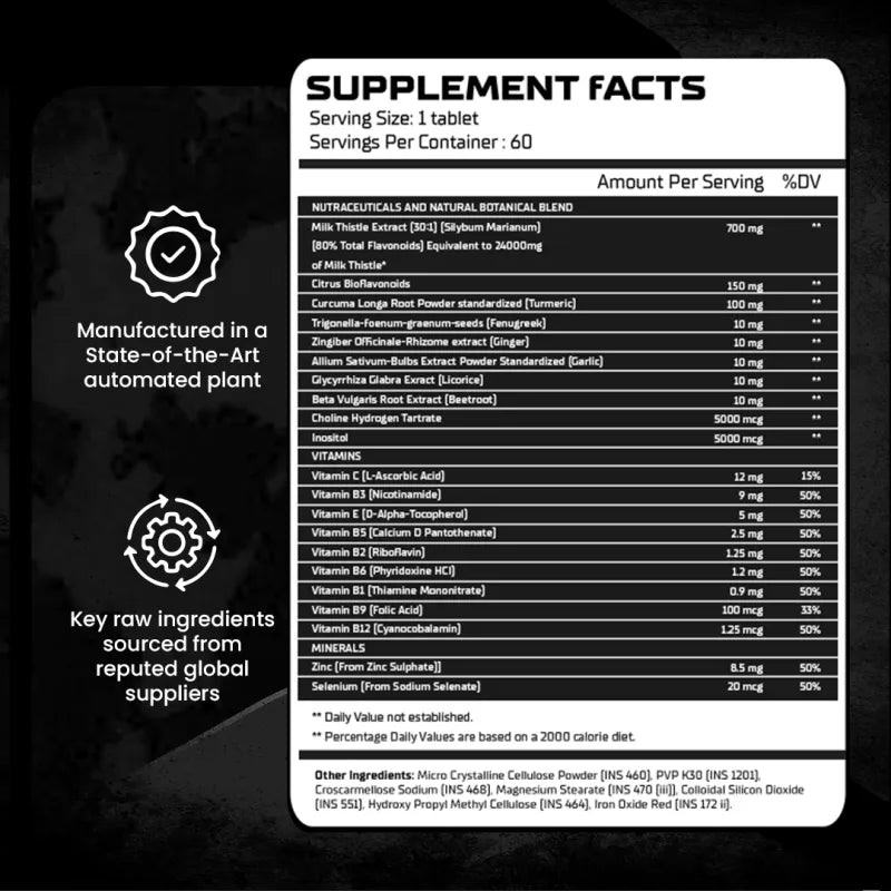 Absolute Nutrition Liver Detox Tablet Revitalize Your Liver Health