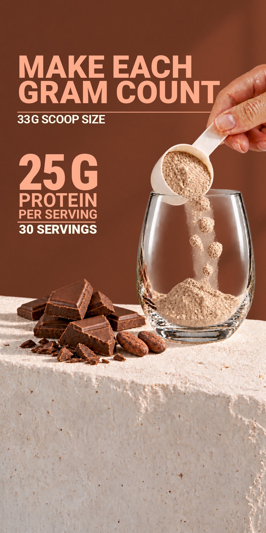 Whey Protein 1 Kg - Chocolate