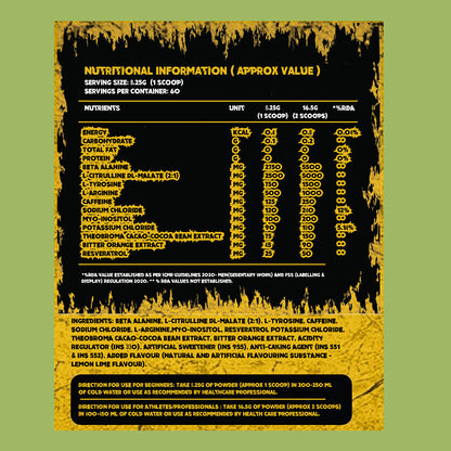 Shrooms Pre Workout - Citrus Lime