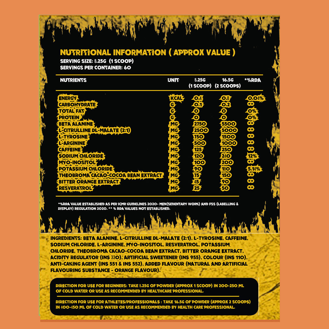Shrooms Pre Workout - Orange