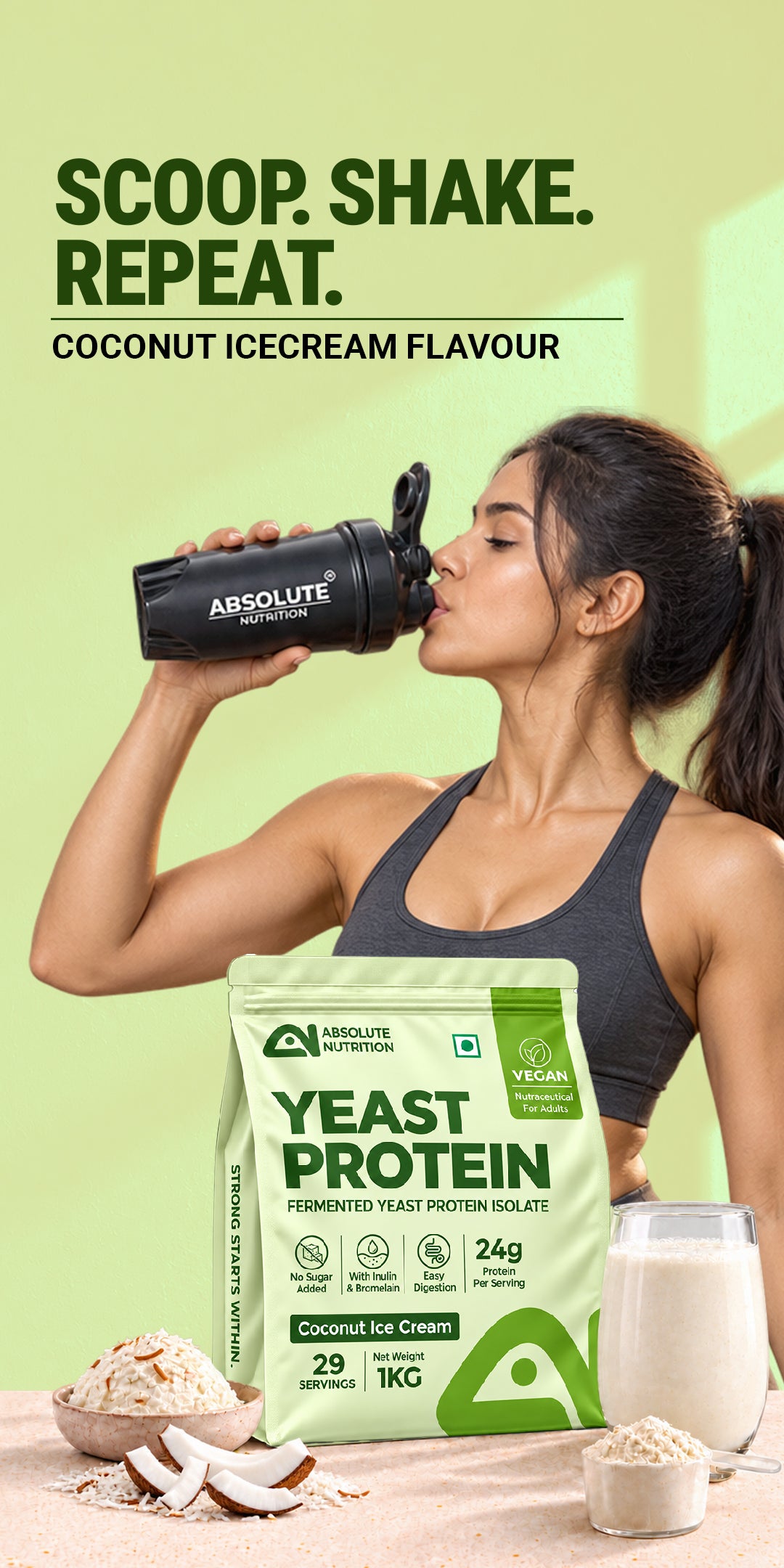 Fermented Yeast Protein Isolate 1Kg - Coconut Ice Cream