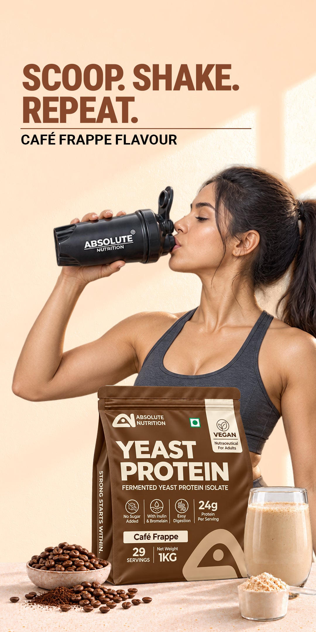 Yeast Protein Isolate 1Kg - Cafe Frappe