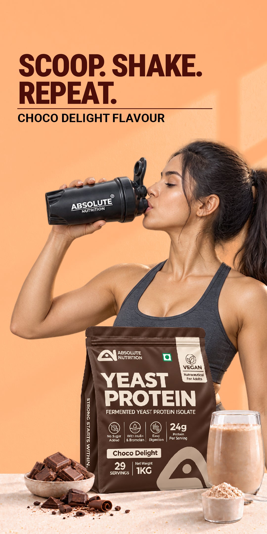 Fermented Yeast Protein Isolate 1Kg - Choco Delight