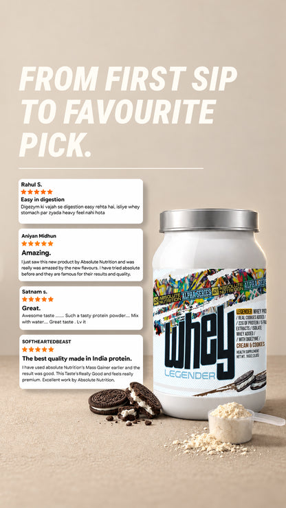 Legender Whey 1kg - Cream & Cookies