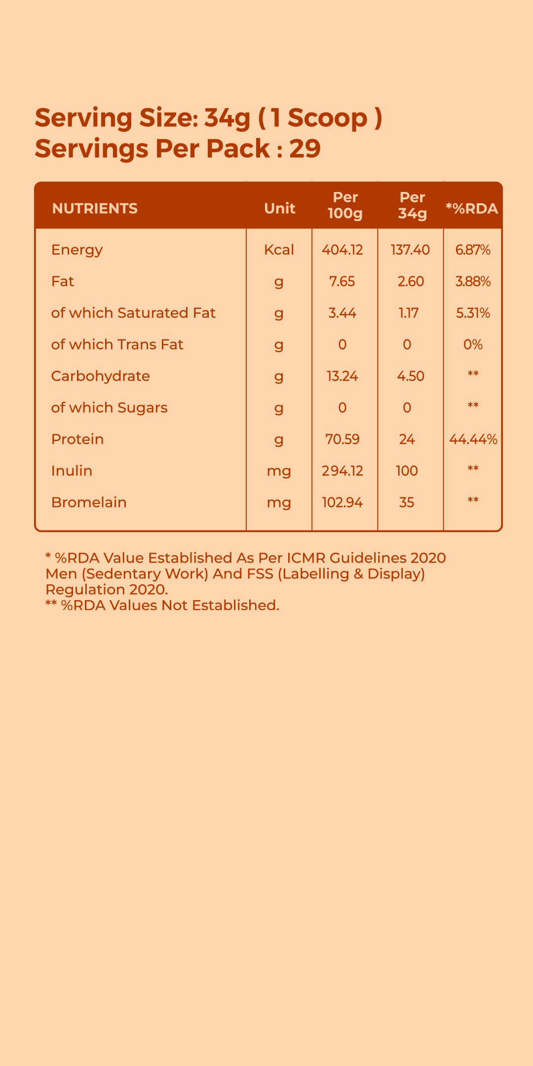 Fermented Yeast Protein Isolate 1Kg - Kesar Kulfi