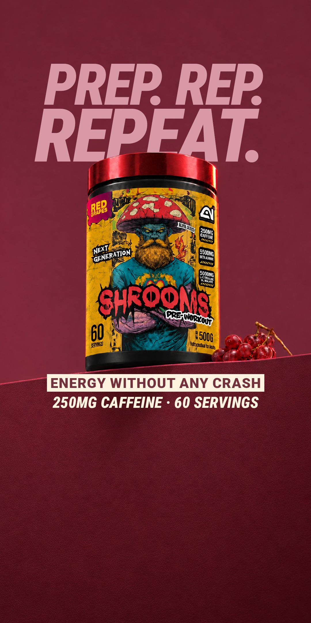Shrooms Pre Workout - Red Grapes
