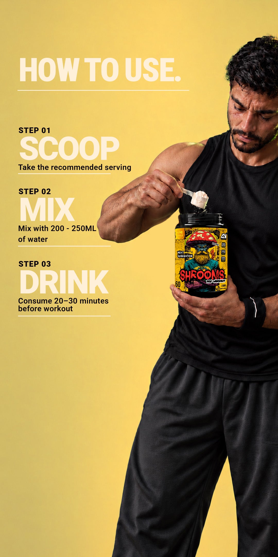 Shrooms Pre Workout - Pineapple