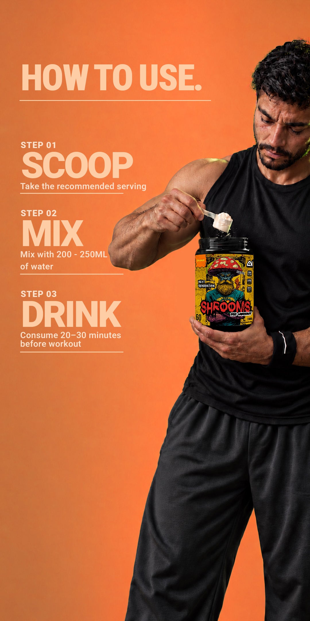 Shrooms Pre Workout - Orange