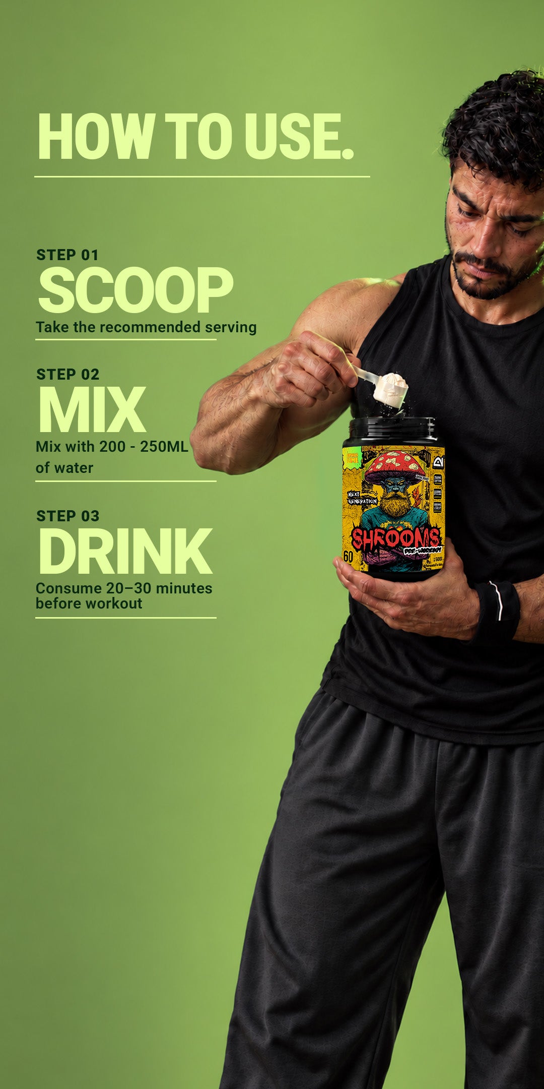 Shrooms Pre Workout - Citrus Lime
