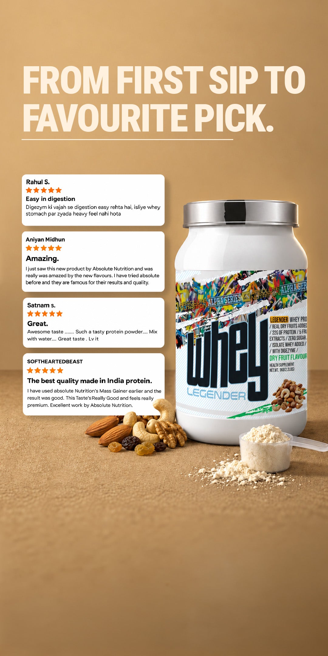 Legender Whey 1kg - Dry Fruit