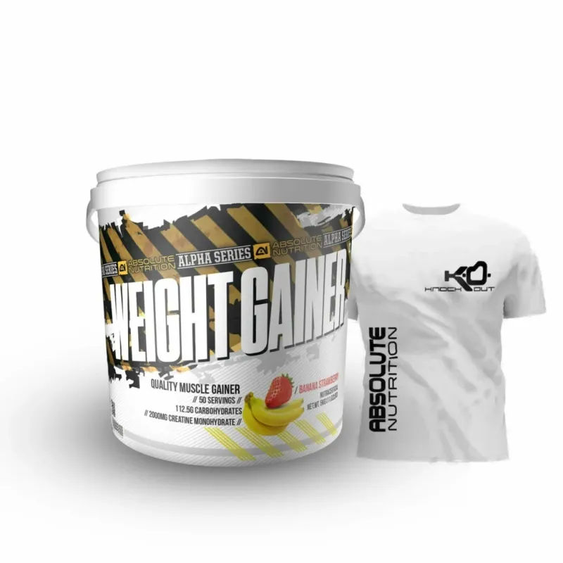 Absolute Nutrition’s Alpha Weight Gainer 5 KG (Free T-Shirt)