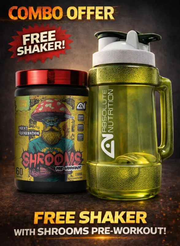 PREWORK OUT SHROOMS 500GM (FREE gallon shaker 1.5L)