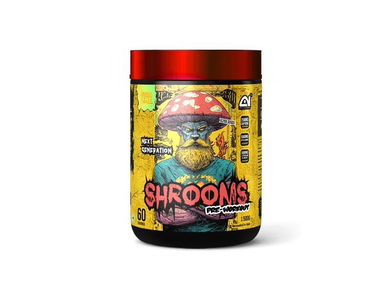 PREWORK OUT SHROOMS 500GM (FREE gallon shaker 1.5L)