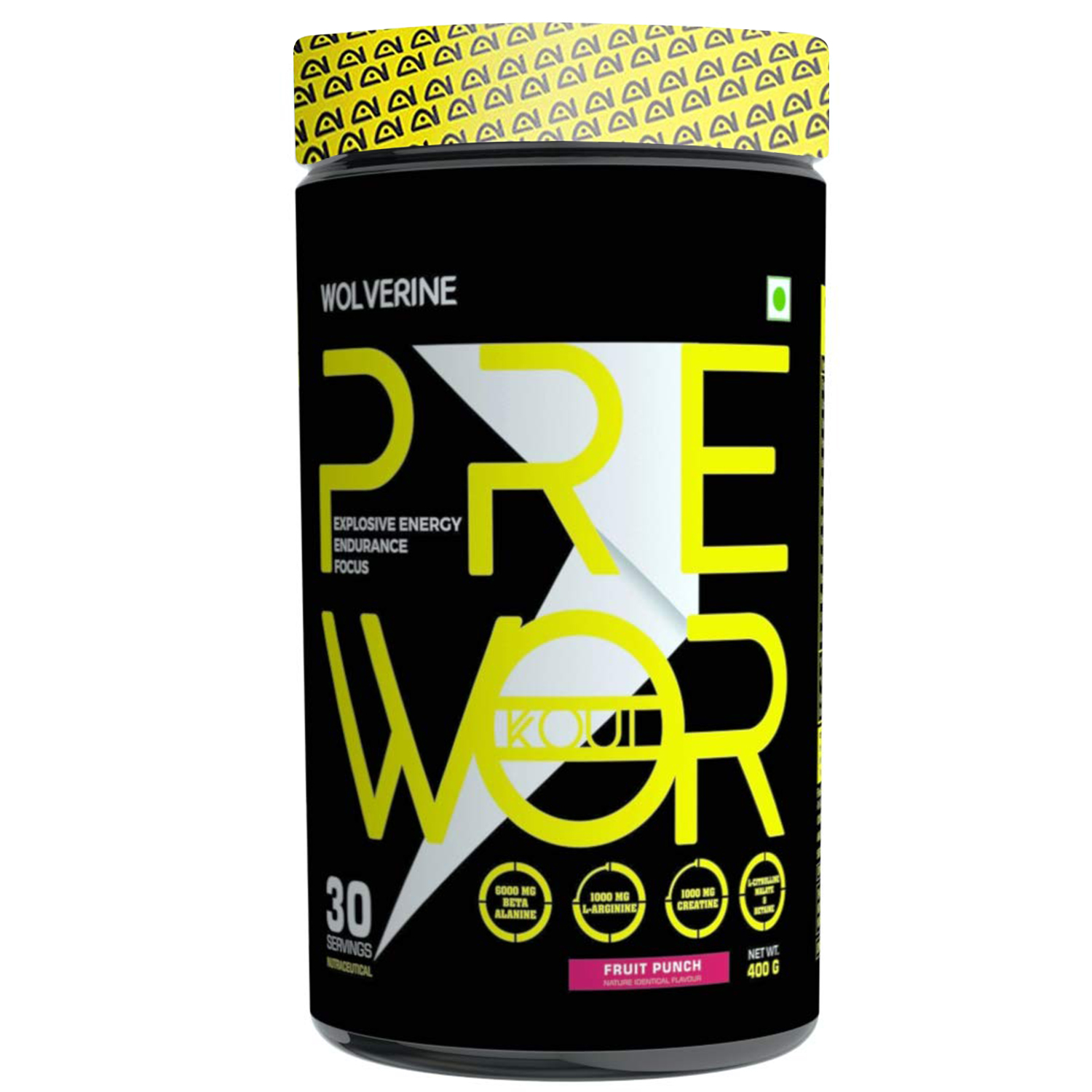 Absolute Nutrition's Pre Workout Ripped Wolverine 400 GMS Absolute